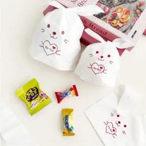 [기회공작소] 유치원 행사 파티에 강력 추천 토끼 간식 구디백 답례품 선물 간식포장 어린이집 할로윈