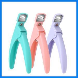 U 자형 프랑스어 거짓 손톱 가위 전문 스테인레스 스틸 헤드 손톱 깎기 아크릴 젤 프랑스어 거짓 손톱 팁