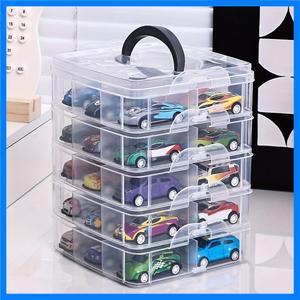 1pc 투명하고 미니멀한 장난감 보관 상자 방진 및 방습 보석 귀걸이 및 휴대용 보관 상자