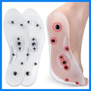 남녀공용 발 지압 강화 마사지 깔창 오래 지속되는 통기성 안창 투명 마사지 깔창