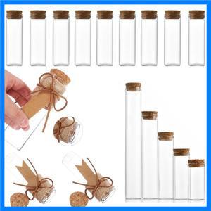 미니 투명 스트레이트 마우스 유리병 코르크 소원 병 결혼 축하 사탕 장식 기념품 선물 항아리 10ml-100ml