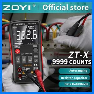 디지털 멀티미터 ZOYI ZT-X ZT-303 T-RMS 자동 범위 EBTN LCD DC AC 전압계 전류계 전류 캐패시터 옴 온도
