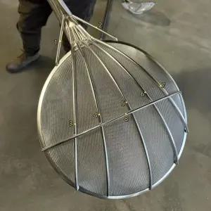 업소용뜰채 대형 스테인레그 스텐채망 건지기 튀김 채망 급식