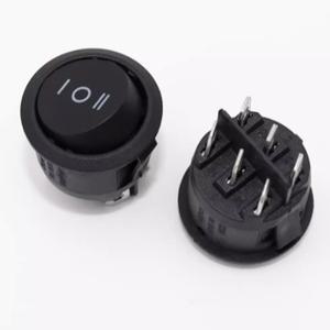 1pcs KCD1 20mm 라운드 스위치 6PIN ON-OFF-ON 3 로커 10A 125V
