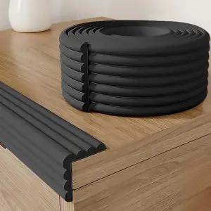 베이비 코너 가드 6.56피트 - 초연질 스펀지 가장자리 및 모서리 보호대 책상 쿠션 가구 테이블 벽난로용