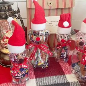 크리스마스 귀여운 산타모자 곰돌이 루돌프 어린이 간식 답례품 유치원 단체 선물