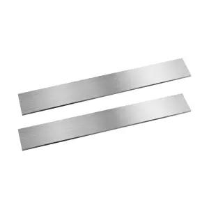 2PCS 304 스테인리스 스틸 플랫 바 1 /8 (3mm) 두께 1-9 /16 (40mm) 너비 12 (300mm) 길이의 브러시 마감