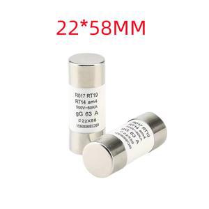 고속 송풍 세라믹 퓨즈 22x58mm 500V 50KA 32A 40A 100A 125A RO17 RT19 2 개