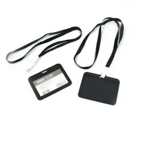 가로형 목걸이 블랙 사원증 사원증 교통카드케이스 가로형사원증 가로형출근카드보관함 가로형블랙사원증