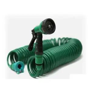 꼬임방지 7단 코일호스 10m 세차호스 물청소 베란다 호스 물호스