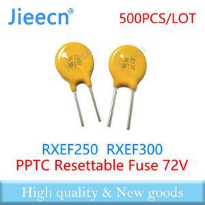 Jieecn 500PCS RXEF250 RXEF300 72V 2.5A 3A 재설정 가능 퓨즈 PPTC DIP   RXEF