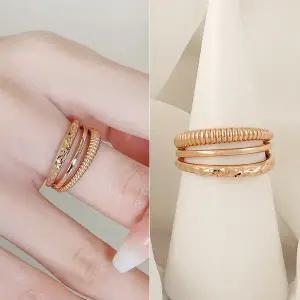 [rorojewelry]쓰리벨 볼륨 반지 / 18k