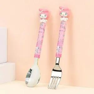 산리오 마이멜로디 피규어 통통 스푼포크세트