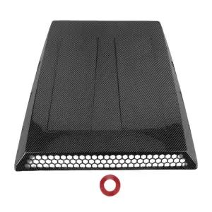 본넷덕트 차량용 후드 벤트 트림 카본 파이버 패턴 용 보닛 에어 인테이크 커버