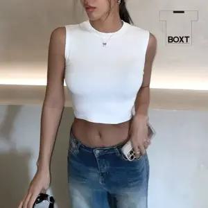 레이온스판 크롭탑 나시 슬리브리스 레이어드 요가복