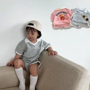 V카라 아동 반팔 반바지 곰돌이 상하세트 205443