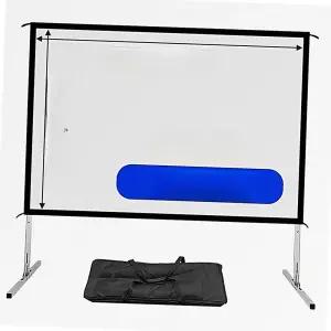 대형빔스크린 야외 캠핑용 영화관 차박 클래식 휴대용 400인치 스크린 학원 극장빔 강의실