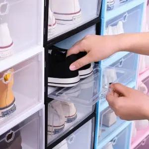 커스텀 플립형 신발 정리함 보관함 슈케이스 슈박스 슈토리지 슈즈렉 (WFJ5X3G)