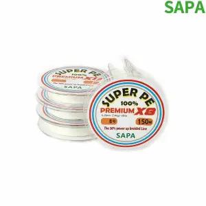 싸파 슈퍼프리미엄X8 P.E합사줄 화이트 150m 8호