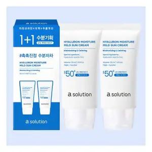 스킨케어 [1윤기 생기 보습 1][.soulution] 에이솔루션 히알루론 수분 마일드 선크림 50ml