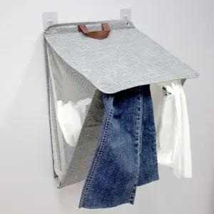 대형 접이식 세탁 바구니 틈새 빨래 수납함 다용도 빨래함 (WFJ6V29)