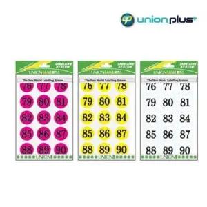 유니온플러스 숫자스티커 308 25mm 팬시스티커 (WFK4B1U)