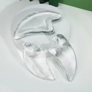 투명 크리스탈 괄사/페이스/마사지/스틱/얼굴/갈사/바디/얼굴턱/맛사지기/림프절/순환/마사지기/지압/기구