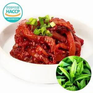 갤러리아 [웰굿]HACCP 전북 프리미엄 녹차 품은 오징어젓갈 800g