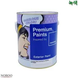 팬톤 외부용 무광 수성 페인트 녹색 4L 4종 택1 (WFK4B8G)