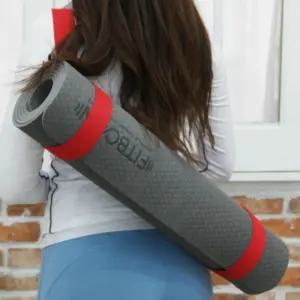 핏분 요가 필라테스 매트 스트랩 루프 휴대 레드 X2개