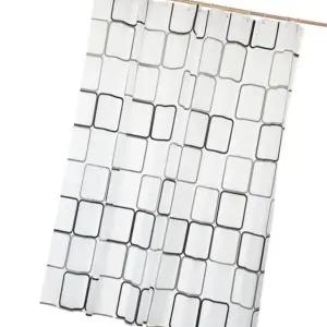 샤워 커버 파티션 중형 스퀘어 스타일 욕실 커튼 물방울 방수 (WFK6CAH)