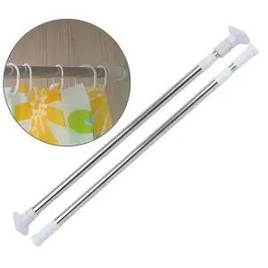 샤워커튼봉 일자형 욕실 커튼봉 내구성 샤워커튼 봉 고정용 샤워봉 (WFK4QCW)