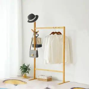 [하프클럽/]행거 옷장 원룸 우드행거 원목 옷걸이 스탠딩 조립식