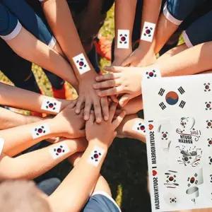 월드컵문신스티커 응원 축구 분위기연출 땀에강한 대한민국타투 연출용 (WFJ73Y9)