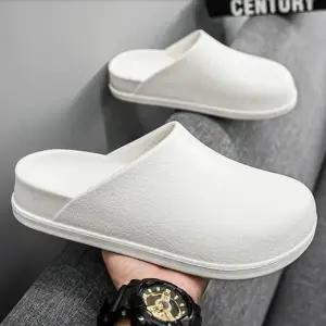 남성용 쿠션 슬리퍼 가볍고 부드러운 실용적인 편안한 (WFJ6CXA)