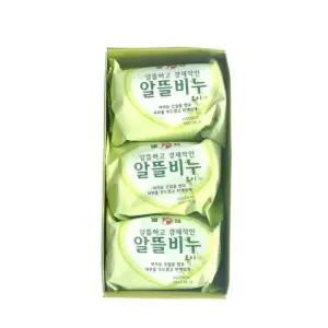알뜰 오이 비누 140g 3개입 박스 생활용품 경제적 (WFJ6DH2)
