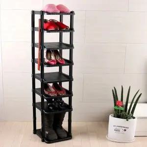 [하프클럽/]공간활용 8켤레 신발정리대 진열장 접이식 수납 신발보관함