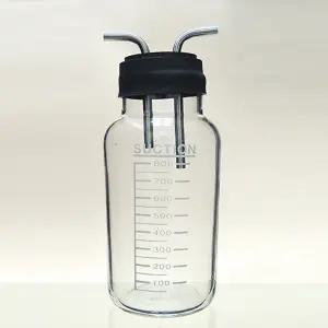 [ET] 유리 석션병 실험기구 폐액처리 800ml - 유리병+마개포함