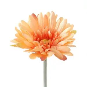 거베라 조화 와이어 줄기 화사한 인테리어 꽃 피치