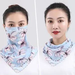 골프얼굴가리개 햇빛 등산 안갑갑한 원할한통풍 안면마스크 하늘 (WFJ6Z7D)