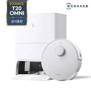 [에코백스] T20 옴니 듀얼 스테이션 로봇청소기 (자동 물걸레 온수세척 / 열풍건조)