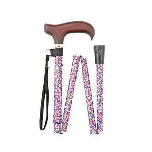 접이식 꽃무늬 할머니지팡이 보행보조스틱 어르신선물 실버