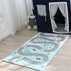 인테리어플레이러그 아동용 워셔블 자동차도로 방꾸미기 놀이매트 (WFJ6DW6)