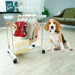 이동식강아지행거 애견정리대 애묘 이동식애견정리대 강아리대 (WFJ74TQ)