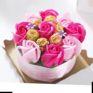 스승의날 스페셜데이 사탕케이크 장미케이크 사탕꽃다발 1박스