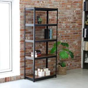 [하프클럽/]슈마켓 심플랙 무볼트 앵글선반 600 5단 블랙