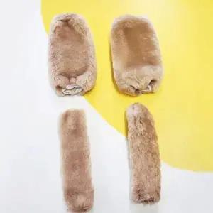 자전거핸들커버 방한 보온 고무밴드 따뜻한 배달핸들커버 베이지 (WFJ6ZDI)