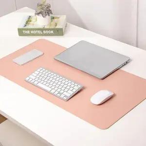 핑크 논슬립 가죽 데스크매트 미끄럼방지 마우스패드 (WFK8XFY)