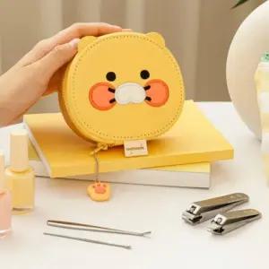 귀여운 캐릭터 휴대용 손톱깍이 발톱깎이 세트 옐로우 (WFK6DR1)