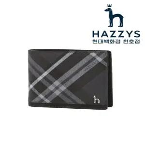 헤지스ACC HJWA2F866BK DUBLIN 블랙 체크 가죽 2단 반지갑21414543022094393